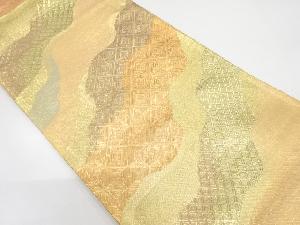 佐賀錦　道長取りに古典柄織り出し袋帯